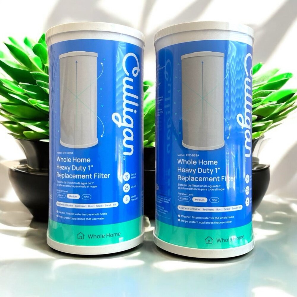 2 PACK Culligan RFC-BBSA Heavy Duty Replacement Filter Micron 25, Medium, Flow 3